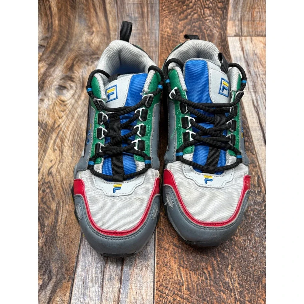 Fila Oakmont TR Youth Size 4 Grey Green Blue Red Yellow 3JM01579-051